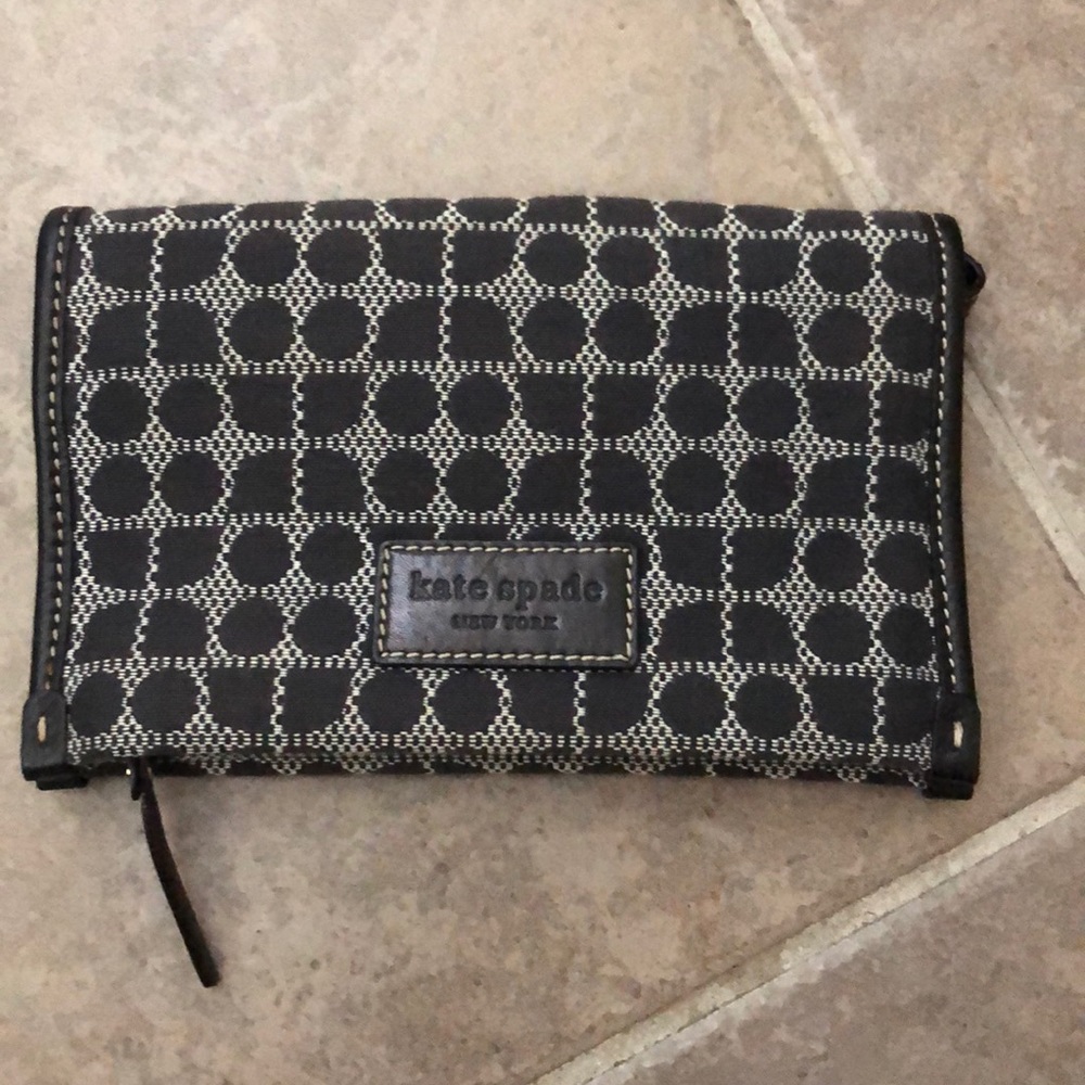 Kate Spade monogram wristlet (navy blue)